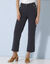 Pantalon coupe droite 7/8ème (marine)