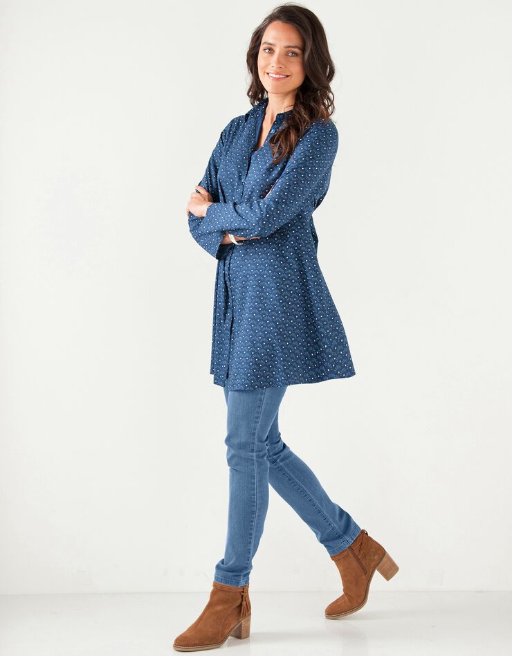 Jegging denim taille élastiquée - petite stature (bleached)