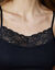 Caraco coton et dentelle - lot de 2 (noir)