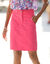 Jupe droite unie, twill (rose fuchsia)