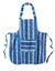 Tablier cuisine rayé forme bavette (bleu)
