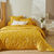 Linge de lit Alessia en coton imprimé fleuri (jaune)