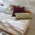 Long coussin de canap&eacute; chenille (gris perle)