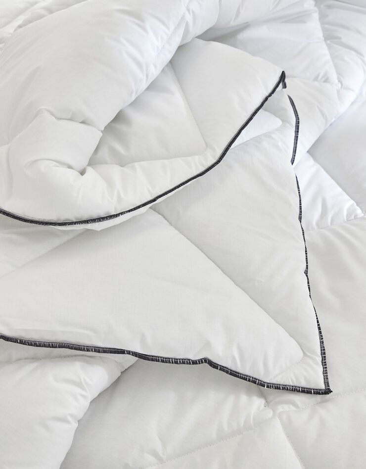 EDONA Couette confort 400 g/m² piquage serré fabriquée en France, collection "Intemporelle" (blanc)