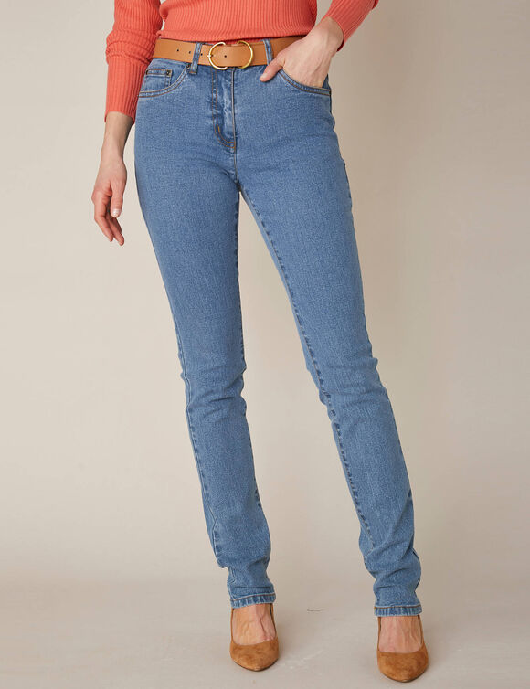 Jean droit - petite stature (bleached)