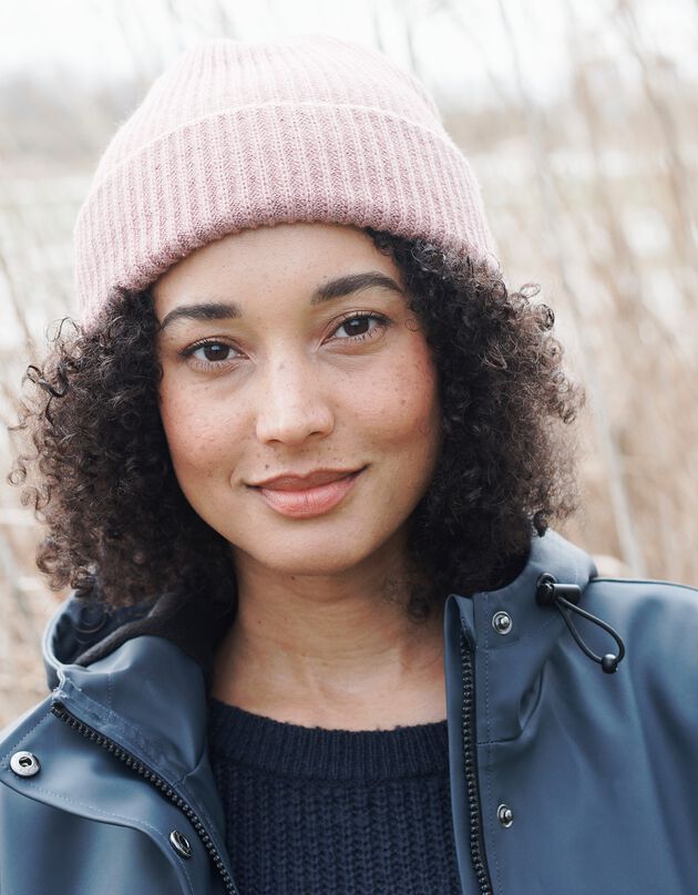 Bonnet mixte en polyester recyclé(**) (rose)