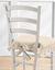 Housse chaise unie volant&eacute;e coton bachette (&eacute;cru)
