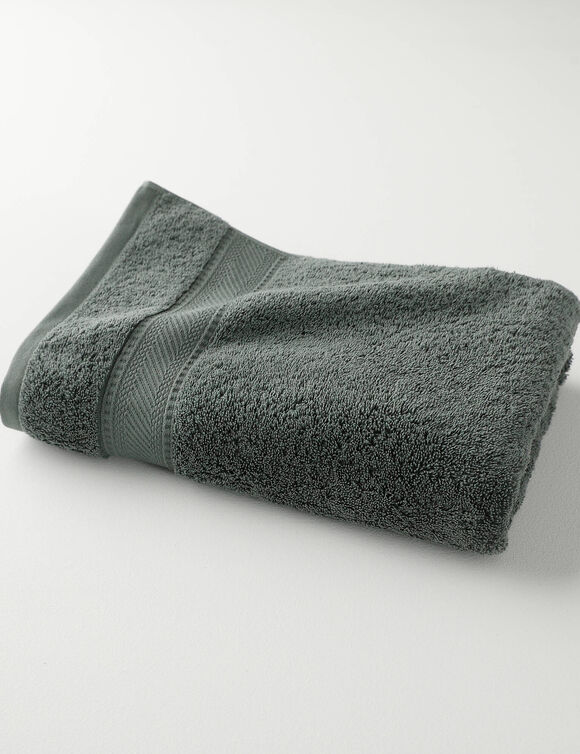 Collection serviettes de bain unies 540g/m2 confort luxe  (kaki)
