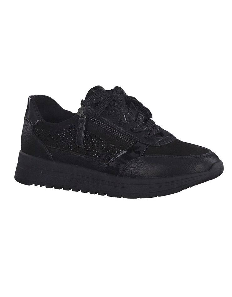 Baskets sneakers noir - largeur confort (noir)