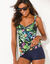 Haut de tankini imprim&eacute; Banna (marine / multicolore)