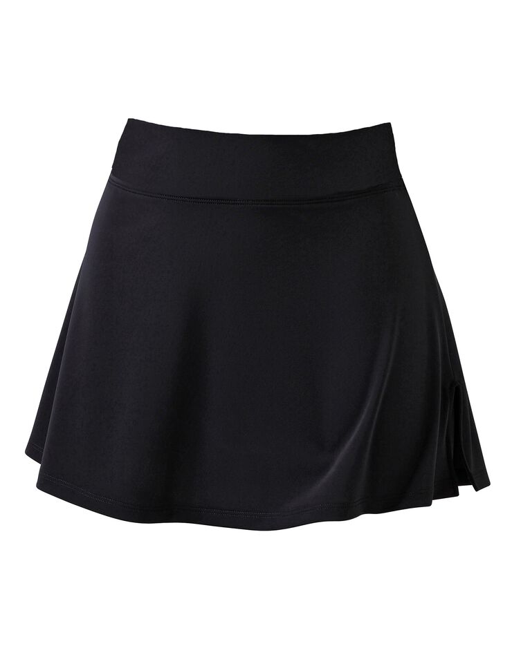 Bas de maillot de bain jupette scupltant - uni (noir)