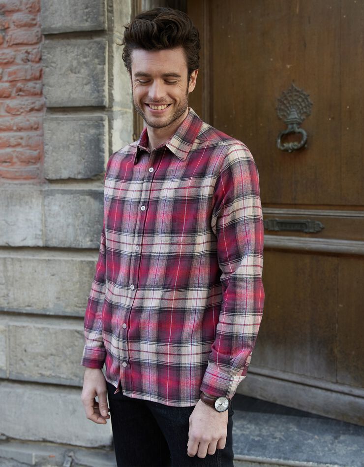 Chemise carreaux flanelle - lot de 2 coloris (carreaux vert / bordeaux) Chemise carreaux flanelle - lot de 2 coloris (carreaux vert / bordeaux)