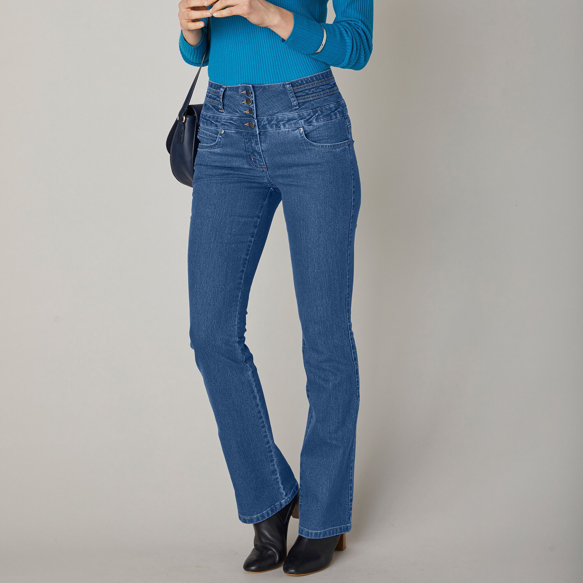 78 Cm Blacheporte Femme Vêtements Pantalons & Jeans Jeans Bootcut jeans Jean Taille Haute Coupe Bootcut Entrej 