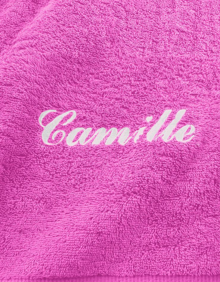 Serviette éponge personnalisable confort moelleux (fuchsia)