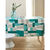 Nappe toile cir&eacute;e imprim&eacute; Patch duo (gris / bleu)