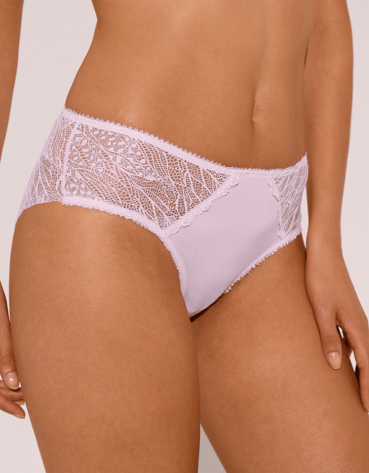 Culotte forme midi microfibre et dentelle stretch Mogo - Lot de 2 (poudre) Culotte forme midi microfibre et dentelle stretch Mogo - Lot de 2 (poudre)