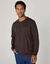 T-shirt col rond manches longues - lot de 3 (taupe + chocolat + bleu gris)