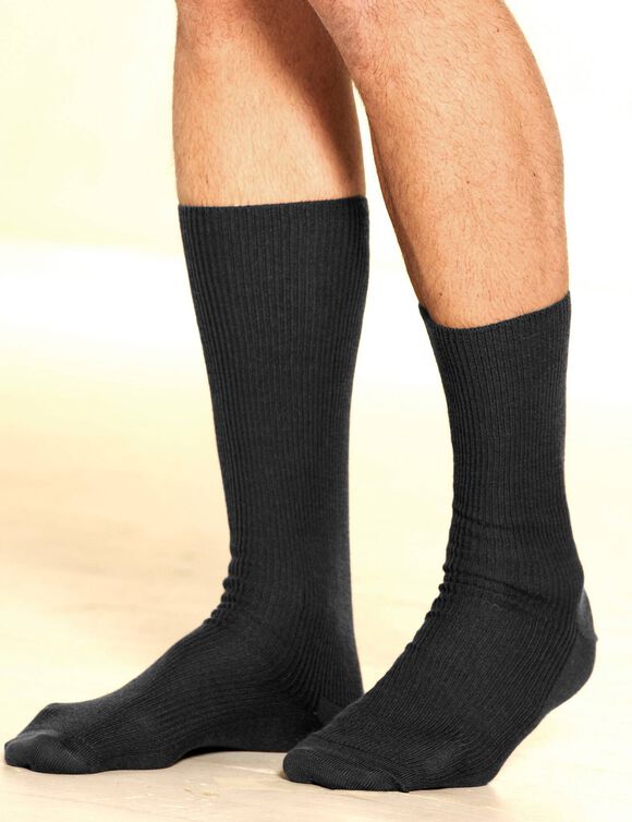 Chaussettes sp&eacute;ciales circulation - lot de 2 paires (gris anthracite)