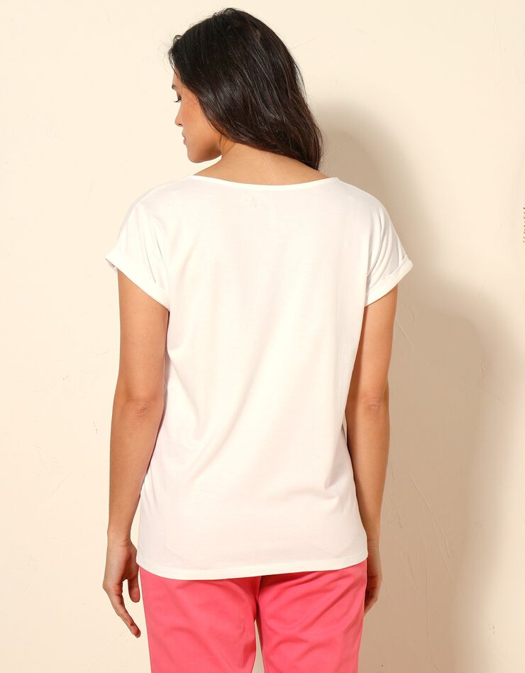 Tee-shirt boite imprimé "arty", maille jersey (rose) Tee-shirt boite imprimé "arty", maille jersey (rose)