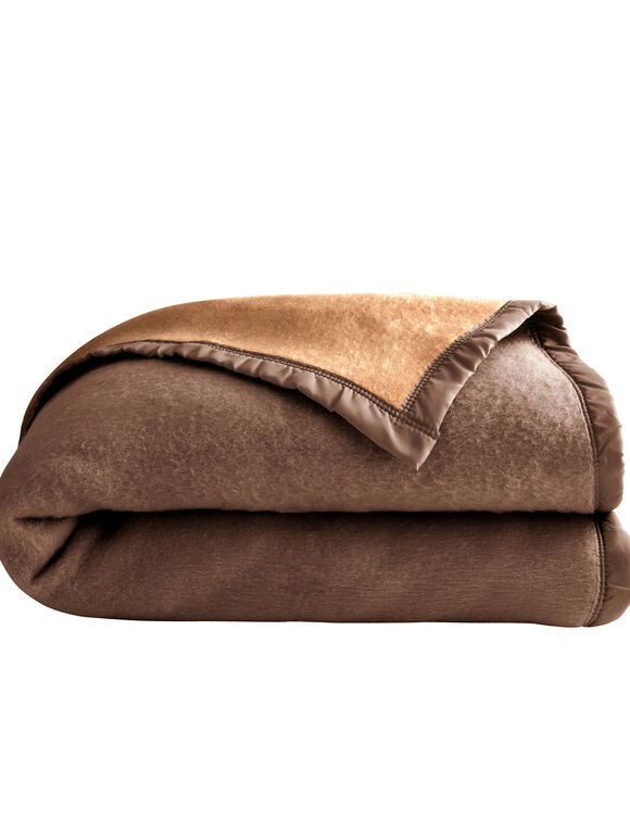 Couverture bicolore Courtelle® 420 g/m² (chamois)
