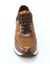 Baskets compensées cuir (bronze)