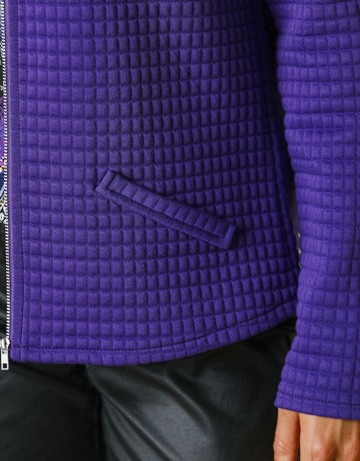 Veste matelassée zippée (violet) Veste matelassée zippée (violet)