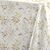 Nappe motif végétal métallisé (blanc / doré)