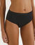 Culotte taille haute menstruelle en coton biologique (**) lavable - flux abondant (noir)