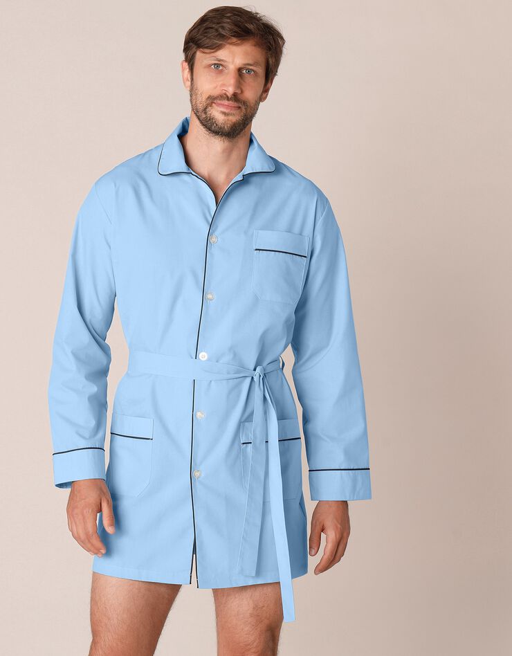 Veste de pyjama popeline boutonnée (ciel) Veste de pyjama popeline boutonnée (ciel)
