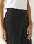 Pantalon 7/8ème coupe cigarette, uni (noir)