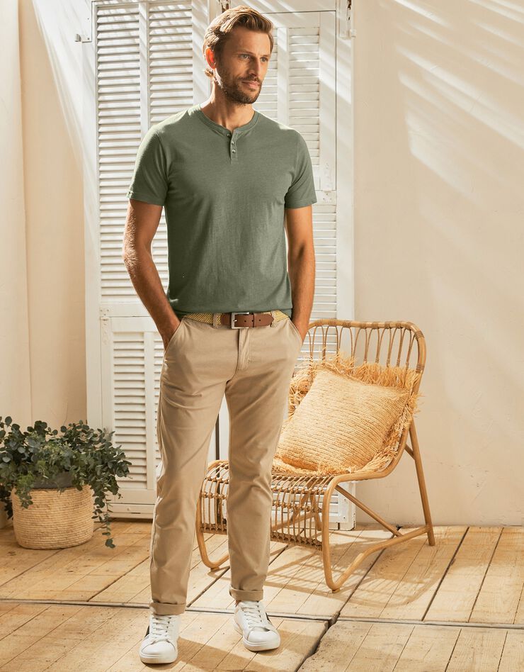 Tee-shirt col tunisien (vert) Tee-shirt col tunisien (vert)
