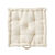 Coussin de sol uni coton (écru)