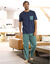 Pantalon pyjama imprimé marine bleu (marine / bleu)