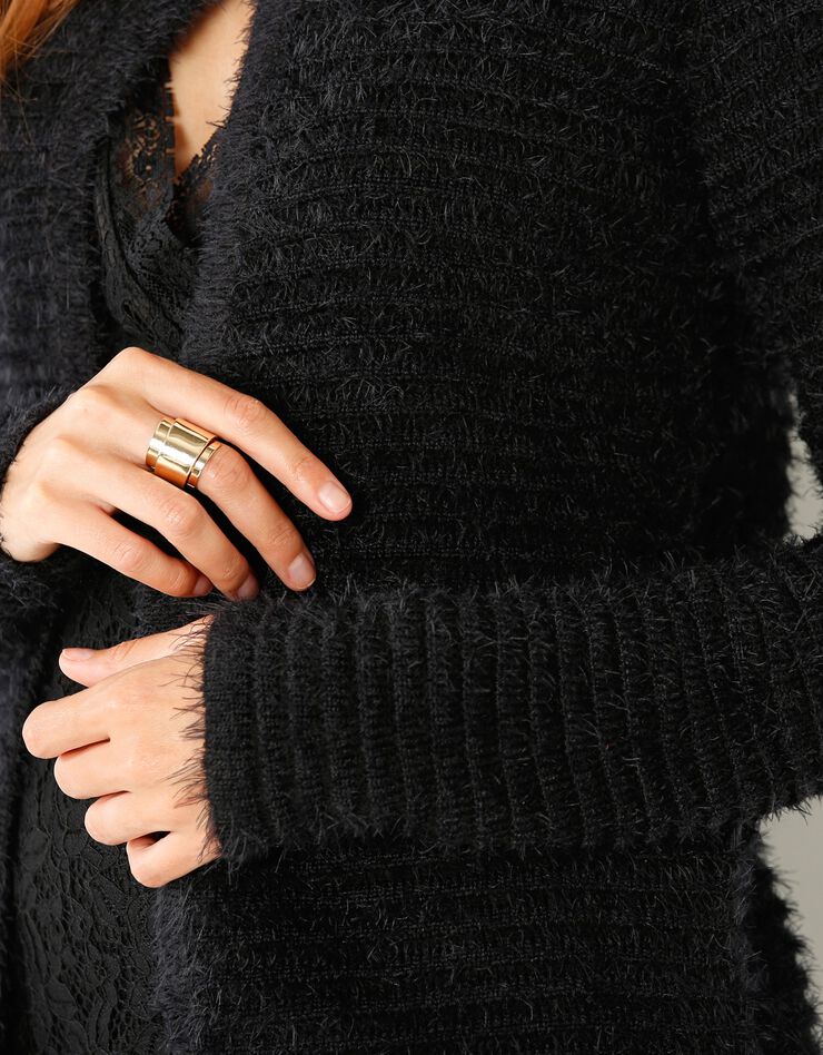 Cardigan maille douceur (noir) Cardigan maille douceur (noir)