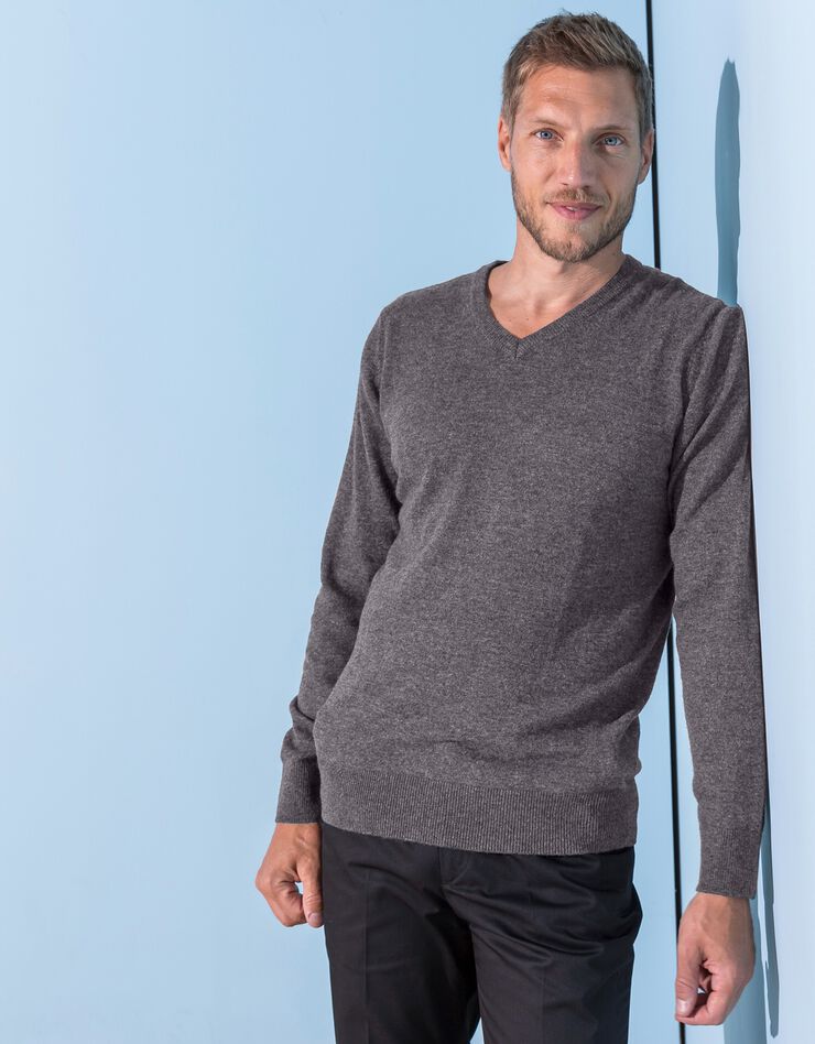Pull col V 80% laine (anthracite) Pull col V 80% laine (anthracite)