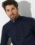 Sweat molleton col camionneur zippé (marine)