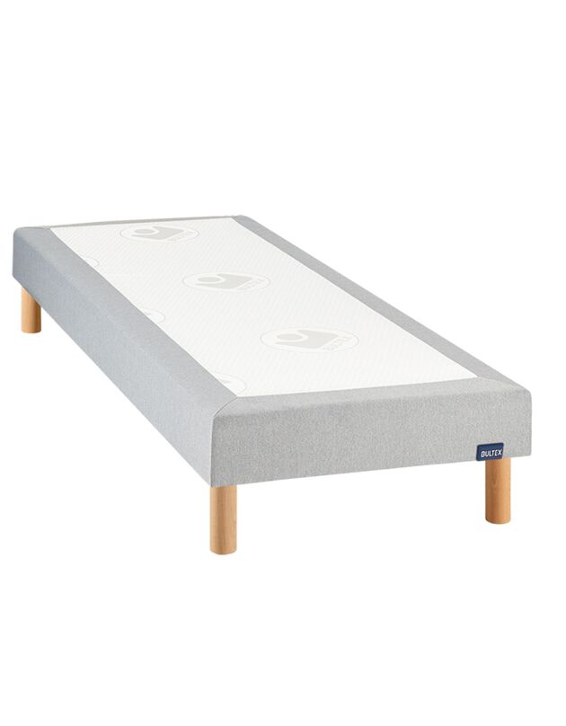 Sommier tapissier lattes confort moelleux Bultex (gris)