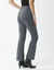 Legging bootcut taille élastiquée, imprimé peau de bête (gris / noir)