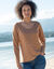 T-shirt imprimé pois en coton biologique(**) (noisette)