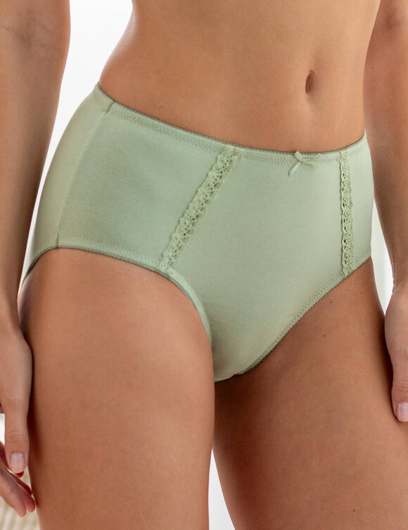 Culotte maxi en coton ajour&eacute; - Lot de 2 (rose + vert)