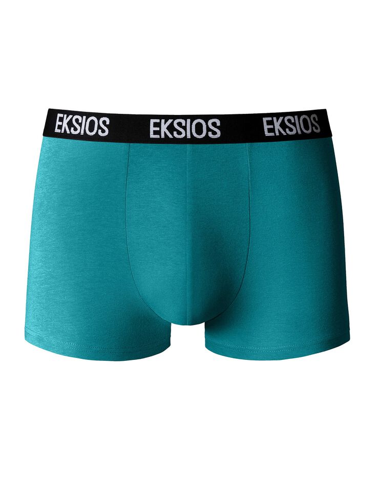 Boxer fermé fantaisie - lot de 4 (turquoise / gris) Boxer fermé fantaisie - lot de 4 (turquoise / gris)