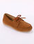 Mocassins bateau en cuir (caramel)