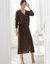 Gilet à boutons officier, volume loose (chocolat)
