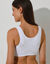 Soutien-gorge  grand maintien coton stretch ouvert devant - sans armatures  (blanc)