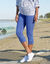 Legging 3/4, bas boutonné (bleu)