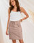 Jupe battle, popeline (taupe clair)