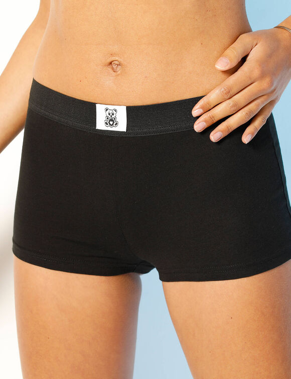 Boxer ourson - lot de 10 (noir)