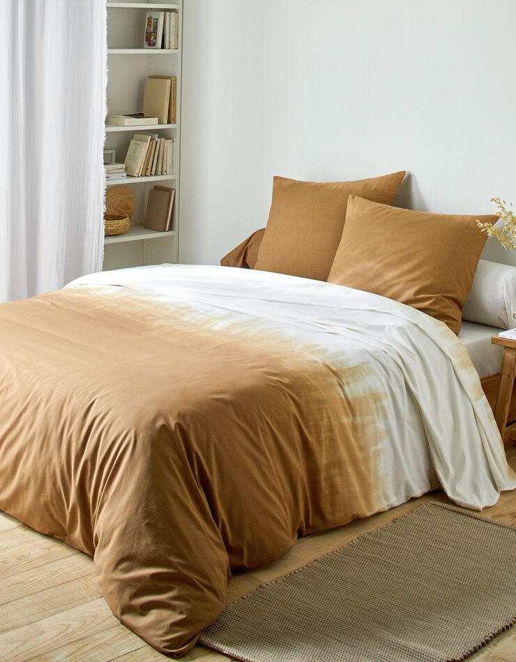 Linge de lit Abysse en coton (sable)