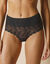 Culotte taille  haute dentelle grand confort invisible - Lot de 2 (noir)