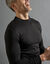 T-shirt sous-v&ecirc;tement homme col montant manches longues chaleur intense - lot de 2 (noir)